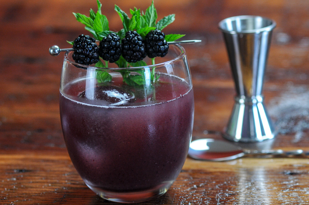 Honey Blackberry Shrub Bourbon Cocktail Gastronom Cocktails