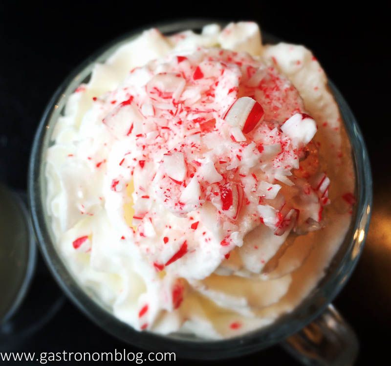 White Hot Chocolate with Peppermint Vodka