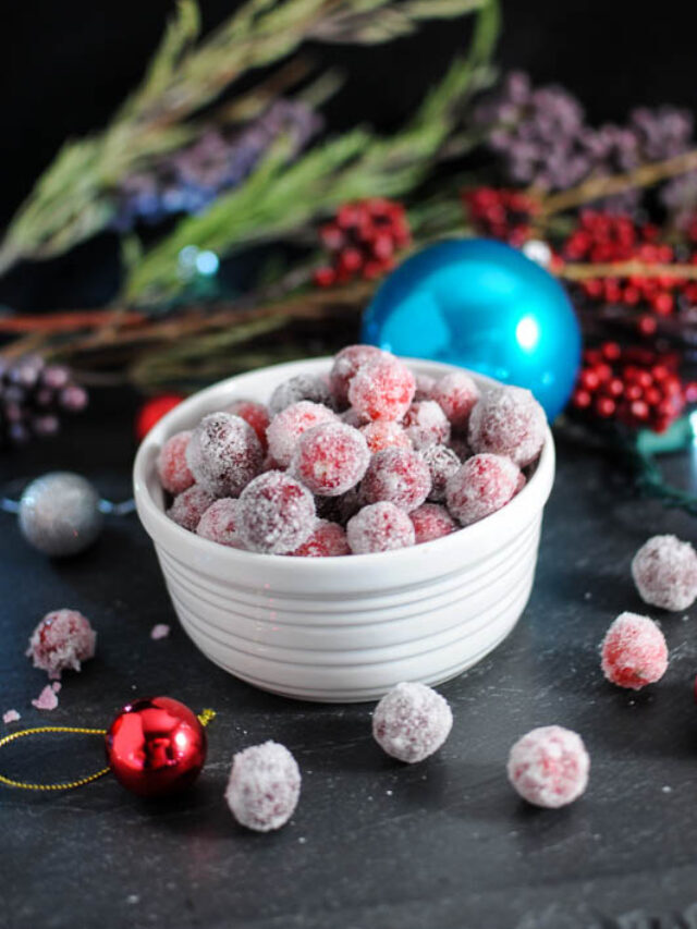 Sugared Cranberries for Cocktails