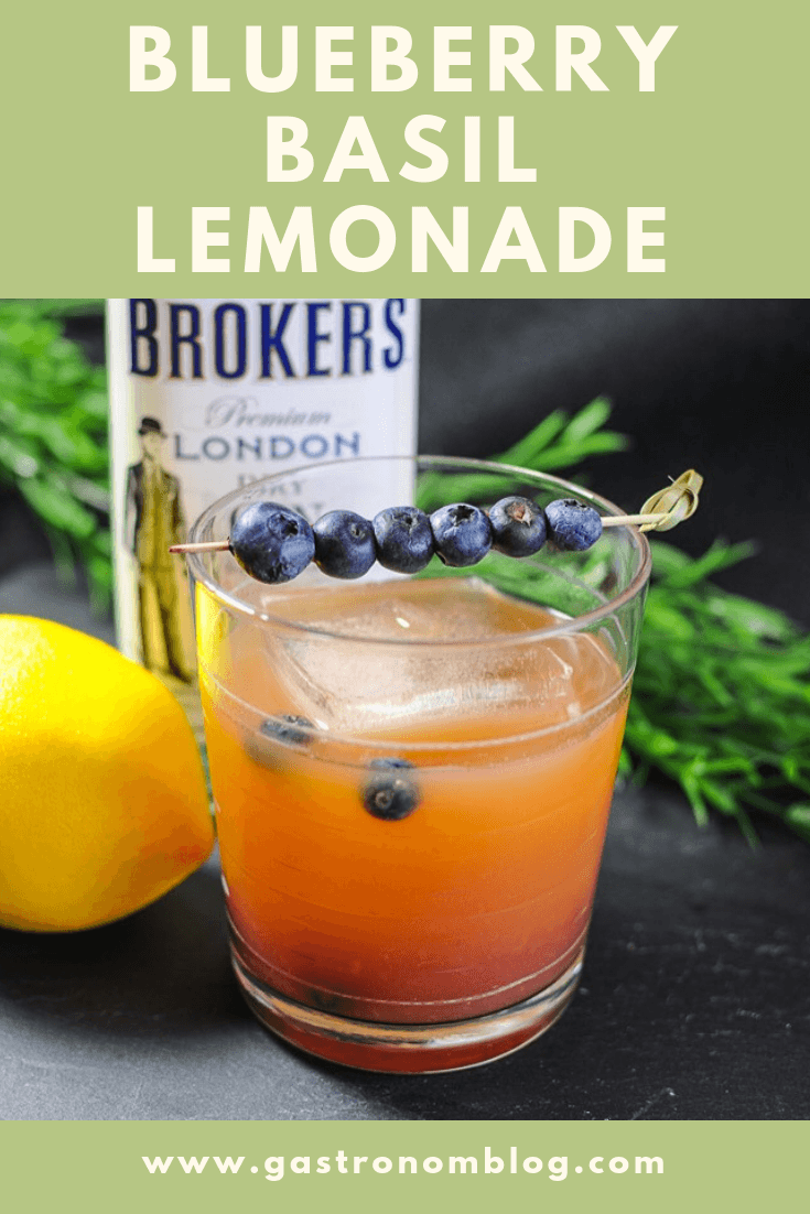 Blueberry Lemonade Recipe Summer Gin Cocktail Gastronom Cocktails