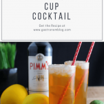 Pimm's Cup Cocktail - lemonade, Pimm's No 1 and club soda