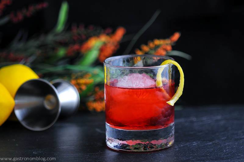 The Boulivardier - A Rye Whiskey cocktail combining Campari, sweet vermouth and Rye Whiskey