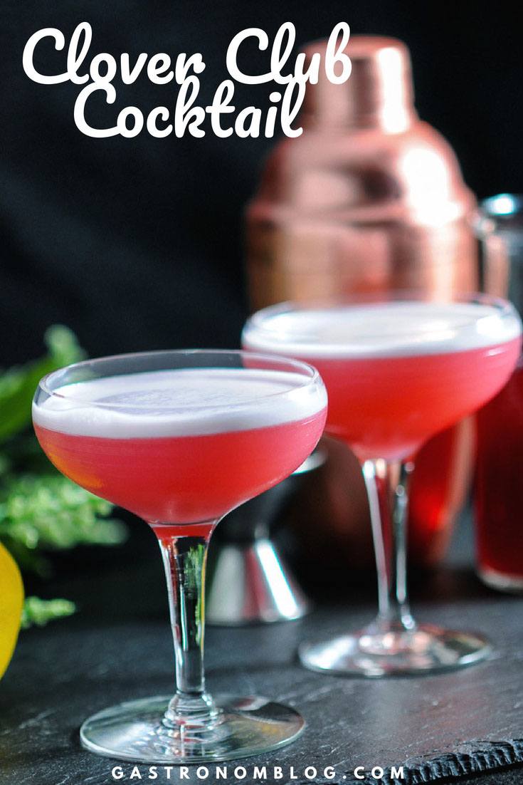 Clover Club Cocktail 1920s Cocktail Recipe Gastronom Cocktails