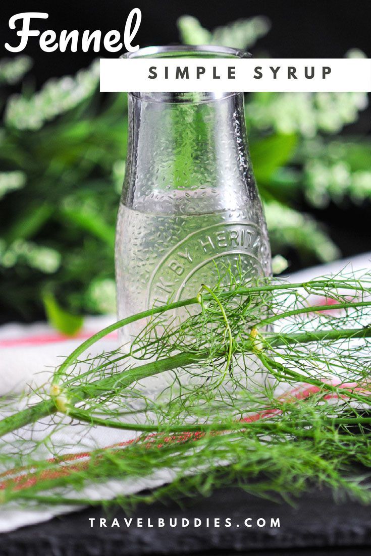 Fennel Simple Syrup For Drinks and Cocktails Gastronom Cocktails