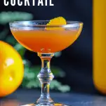 Orange cocktail in coupe