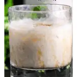White russian cocktail in a rocks glass