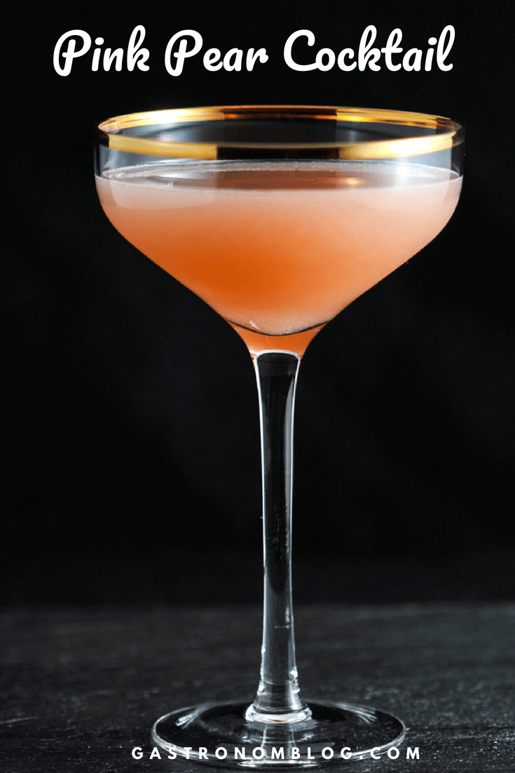 The Pink Pear Grapefruit and Gin Cocktail Gastronom Cocktails