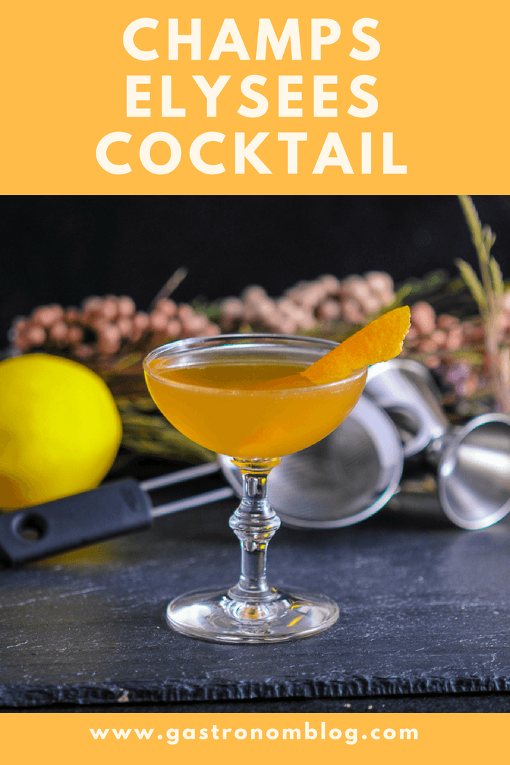 The Champs Elysees - Chartreuse Cocktail | Gastronom Cocktails