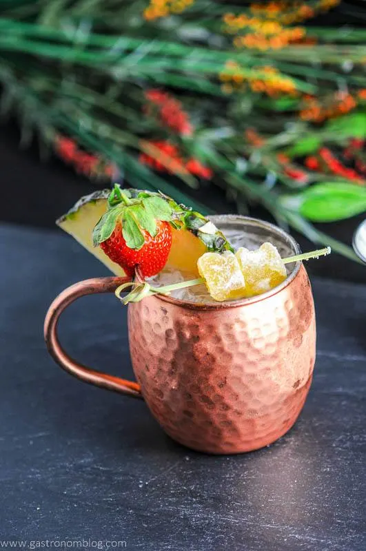 Spicy Pineapple Strawberry Moscow Mule