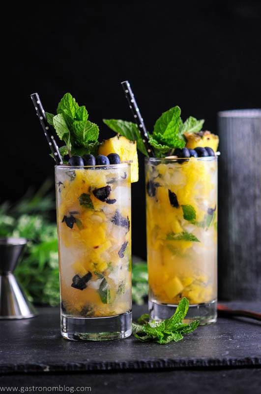 Blueberry-Pineapple-Mojito - A-Rum-Cocktail