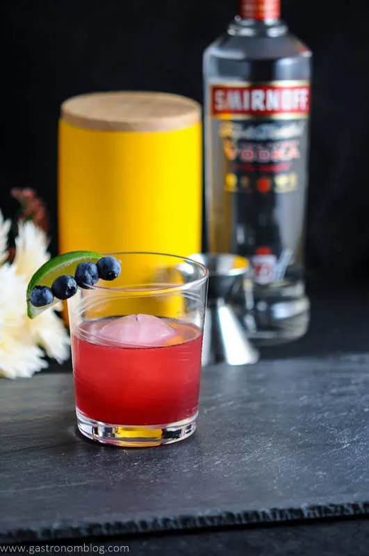 Desser"Ted" Blueberry Pie Cocktail with Smirnoff Vodka