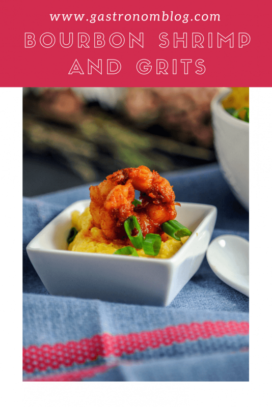 Bourbon Shrimp and Grits - perfect for any weeknight dinner, this hearty seafood meal is easy and spicy. perfect seafood dinner with these spicy shrimp. #shrimp #seafood #grits #dinner
