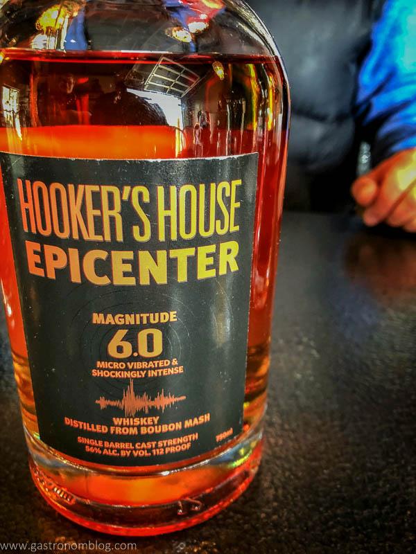 A bottle of Prohibition Spirits' Hooker's House Epicenter Whiskey.