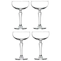 Libbey Speakeasy Coupe Glass 7 oz - 4 Pack w/ Pourer