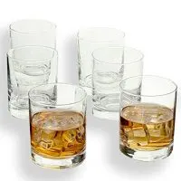 Rock Style Old Fashioned Whiskey Glasses 11 OZ,100% Short Glasses For Camping/Party,Set of 6 (6-pack)