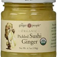 The Ginger People Organic Pickled Sushi Ginger, 6.70-Ounce Glass Bottle