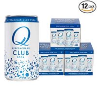 Q Drinks, Q Club, Spectacular Club Soda, Premium Mixer, 7.5 Ounce Slim Can (Pack of 12)