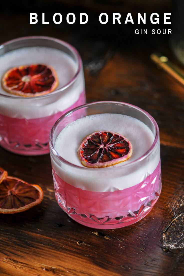 Blood Orange Gin Sour Cocktail Gastronom Cocktails