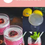 Mother's Day cocktails in a collage