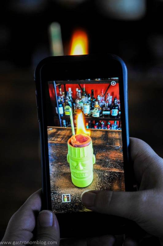 picture of zombie cocktail on phone