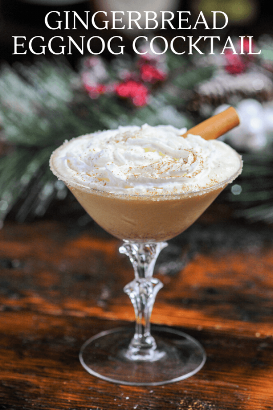 Gingerbread Eggnog Cocktail - Gastronom Cocktails