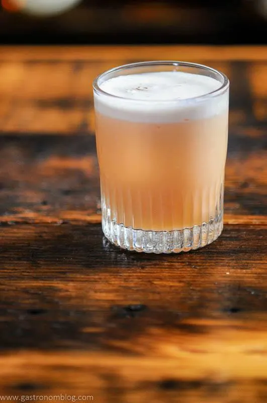 Cocktail with white foam