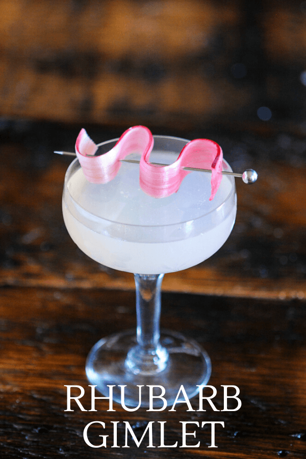 Rhubarb Gimlet Cocktail Recipe Gastronom Cocktails