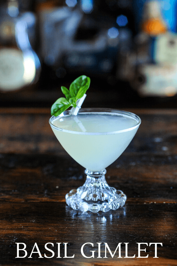 Basil Gimlet Recipe with Basil Simple Syrup Gastronom Cocktails
