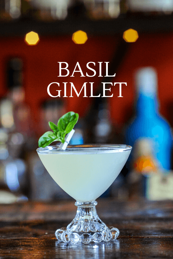 Basil Gimlet Recipe with Basil Simple Syrup Gastronom Cocktails