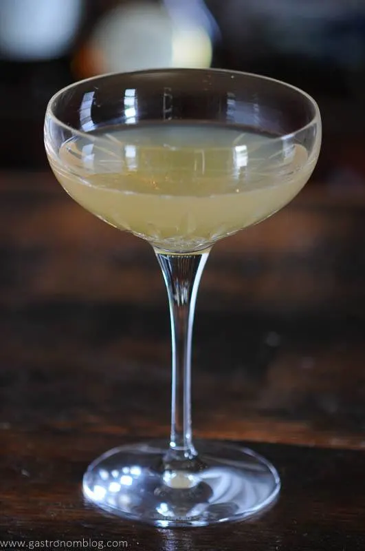 Opaque cocktail in coupe
