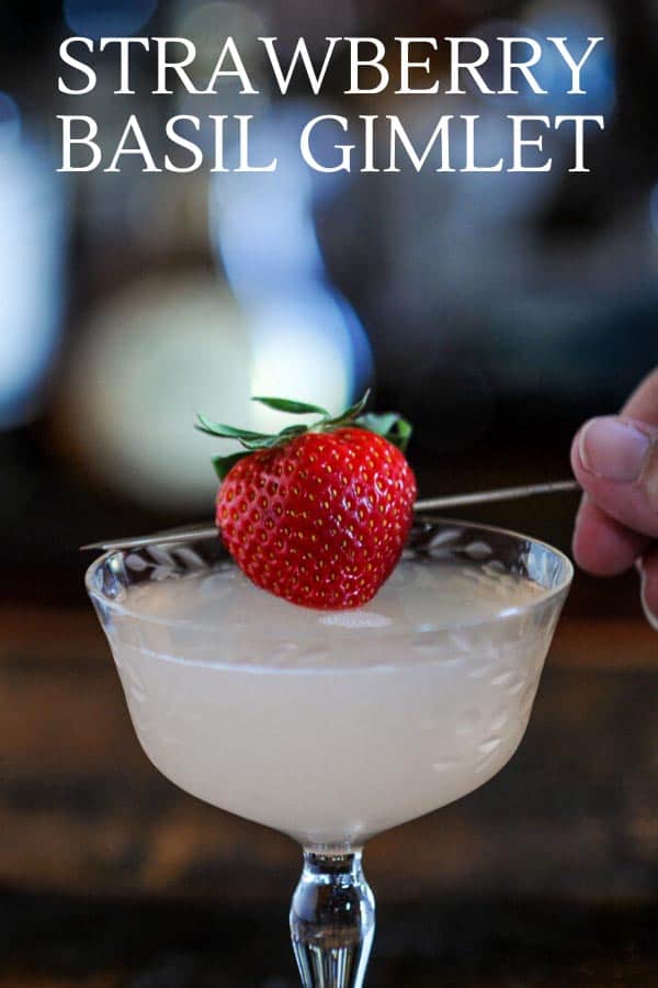 Strawberry Basil Gin Cocktail Recipe Gastronom Cocktails