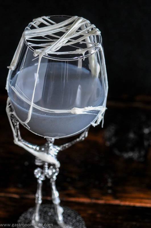 Harry Potter Cocktail gray cocktail in skeleton glass