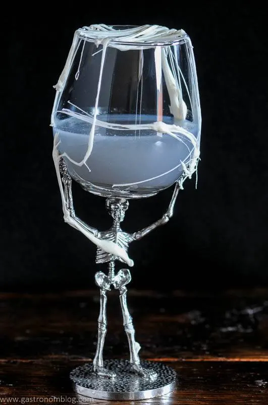 Harry Potter Cocktail gray cocktail in skeleton glass