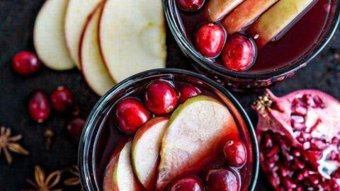 Image for Spiced Pomegranate Apple Cider Mulled Wine