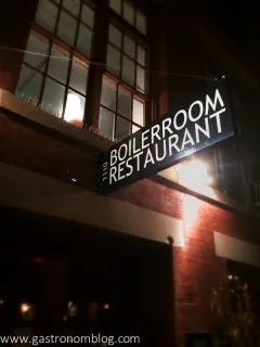 Boiler Room Restaurant sign