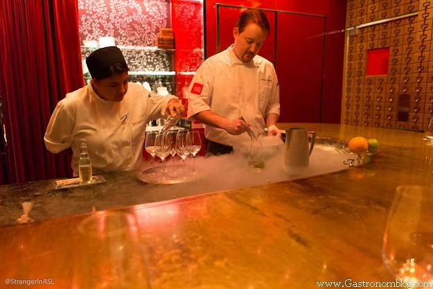 chefs prepping food for the evening at Jose Andres Las Vegas