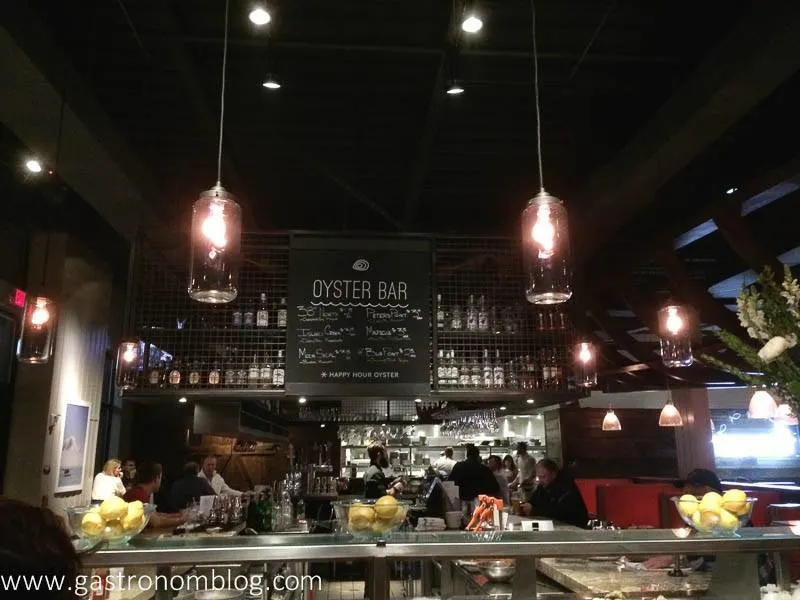 Inside of Plank Seafood Provisions Restaurant - bar