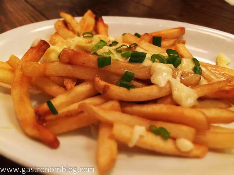 Fries on white plate