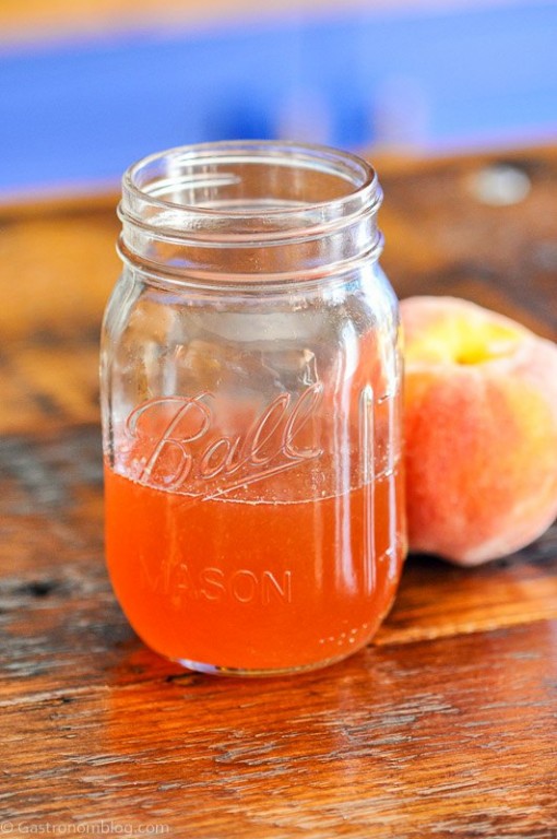 Homemade Peach Simple Syrup Gastronom Cocktails