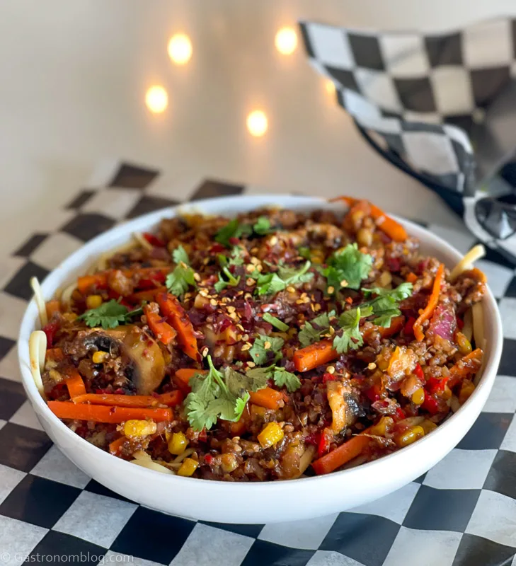 Noodle bowl at The Highlander Hotel