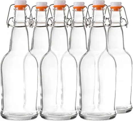 Bellemain Swing Top Grolsch Glass Bottles 16oz
