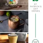 Collage of St Patty's Day Drinks fro St Patrick's Day