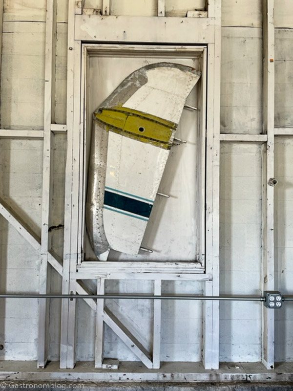 Wing from airplane on the wall at Humboldt Bay Social Club
