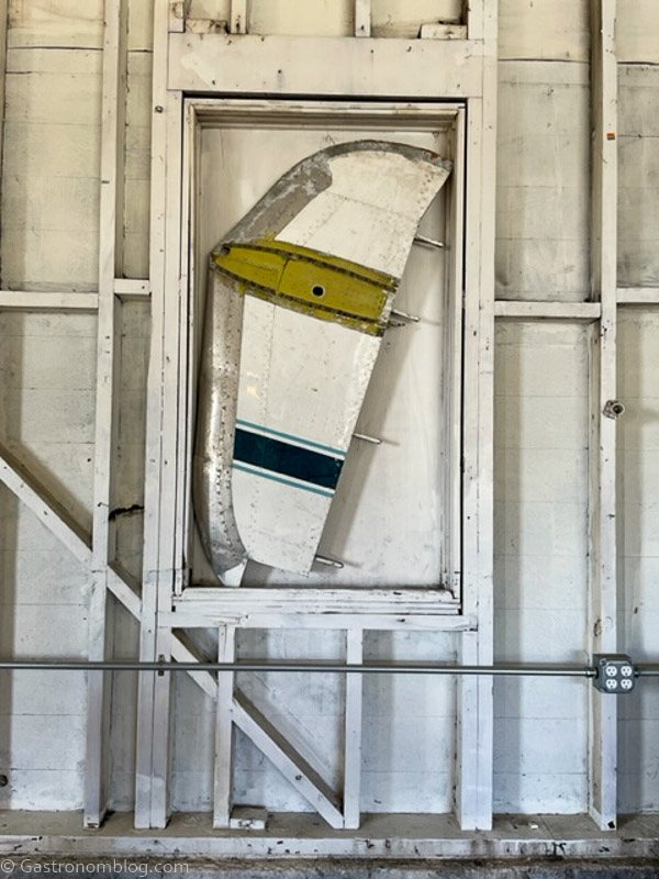 Wing from airplane on the wall at Humboldt Bay Social Club