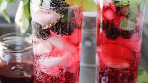 Image for Blackberry Basil Mojitos