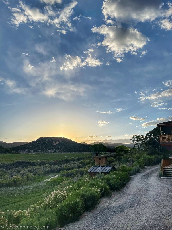Boulder Mountain Guest Ranch and Sweetwater Kitchen, sunset on the property