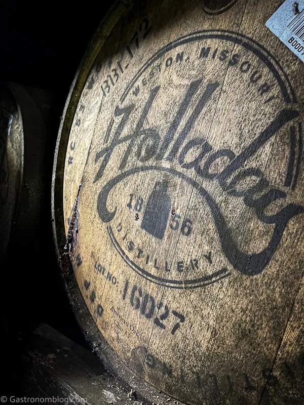 Barrel stamp at Hollday Distillery