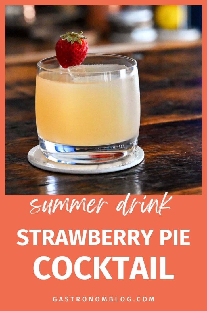 Strawberry Pie Strawberry Syrup Cocktail Gastronom Cocktails