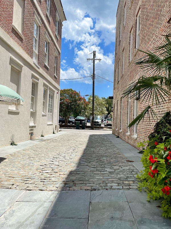 alleyway to the lobby at The Pinch Charleston