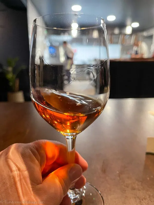 rose wine in glass